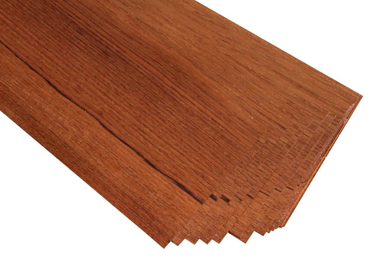 Solid Teak Veneer Strips In 3' Lengths