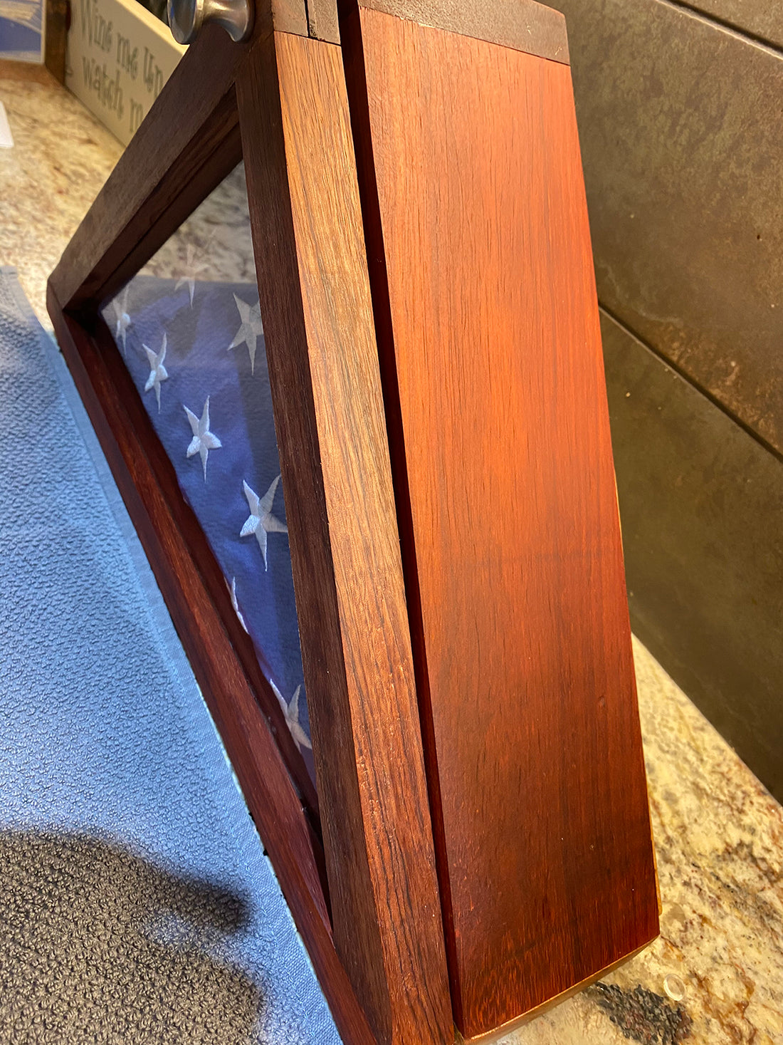 Flag Holder in Padauk