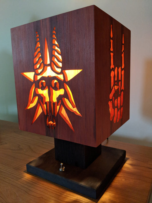 Redheart & Wenge Custom Lamp