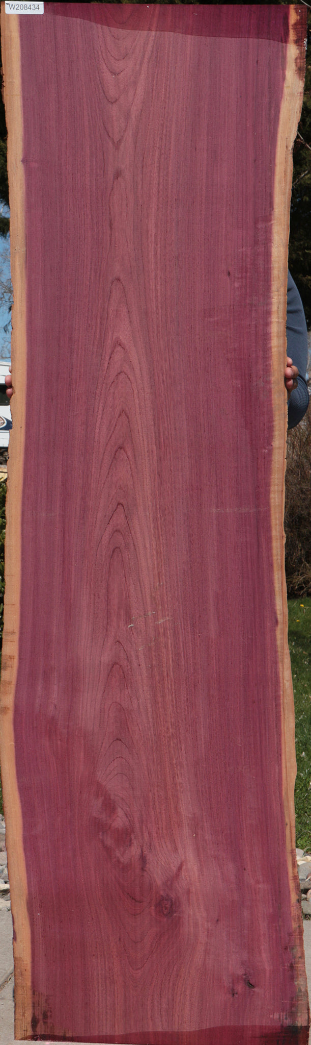 Figured Purpleheart Live Edge Lumber