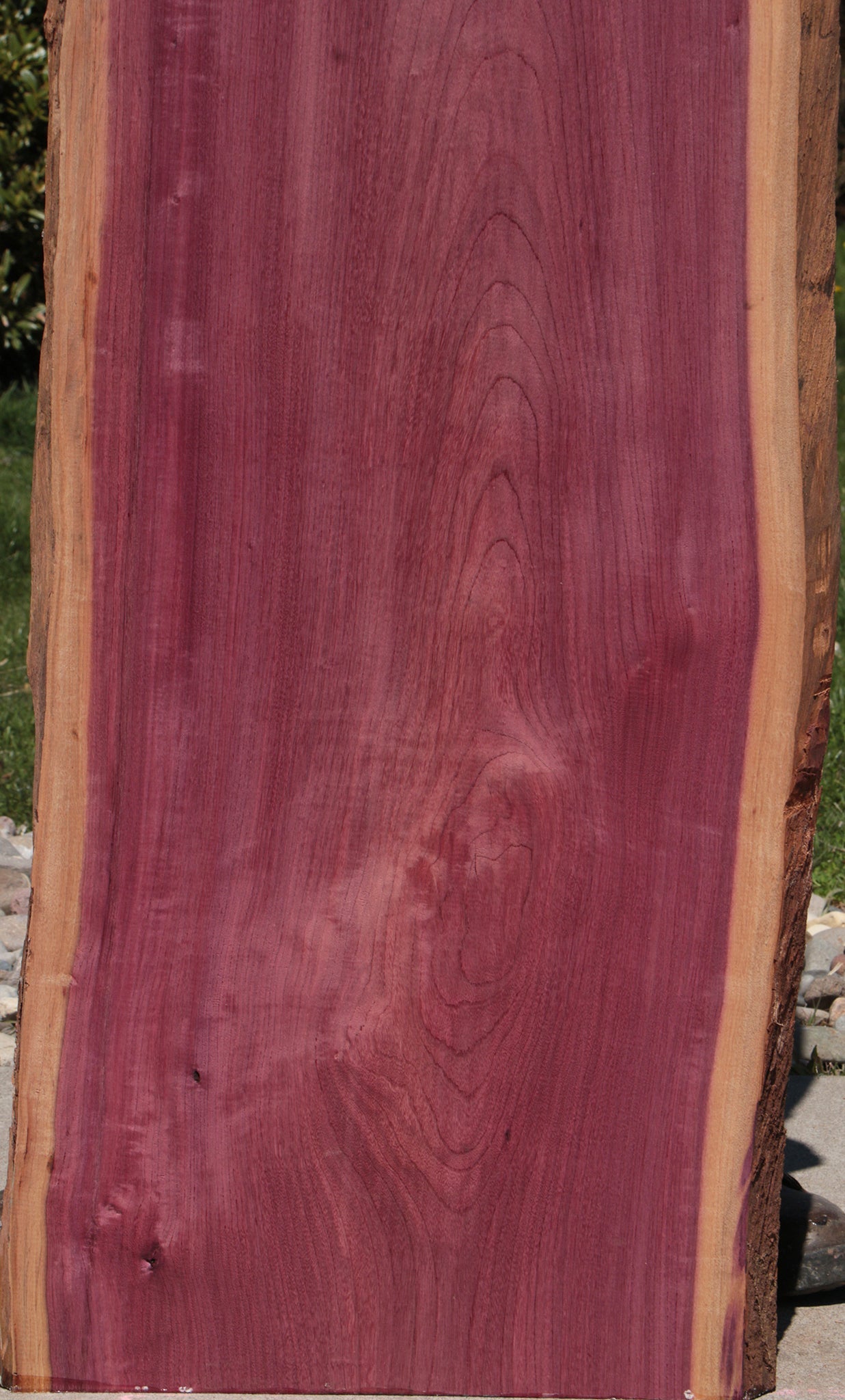 Figured Purpleheart Live Edge Lumber