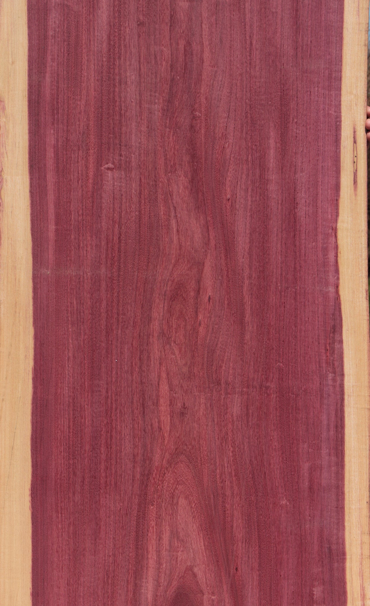 Figured Purpleheart Live Edge Lumber