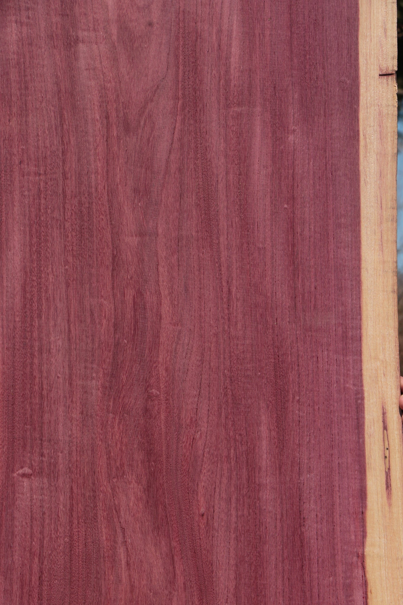 Figured Purpleheart Live Edge Lumber