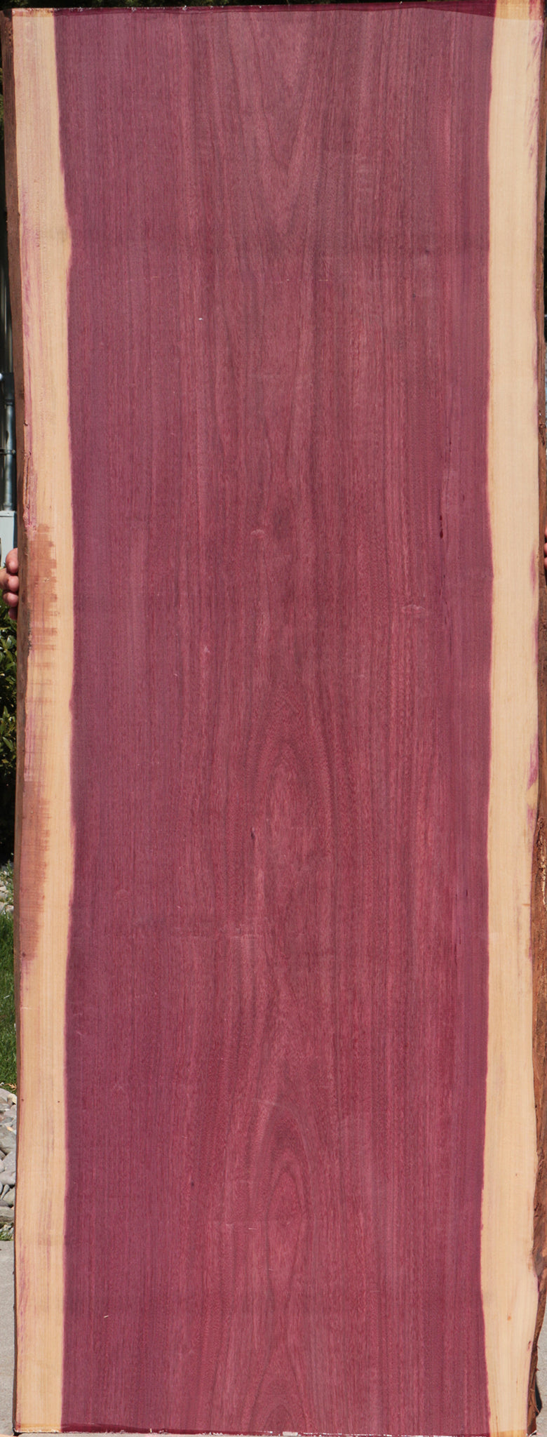 Figured Purpleheart Live Edge Lumber