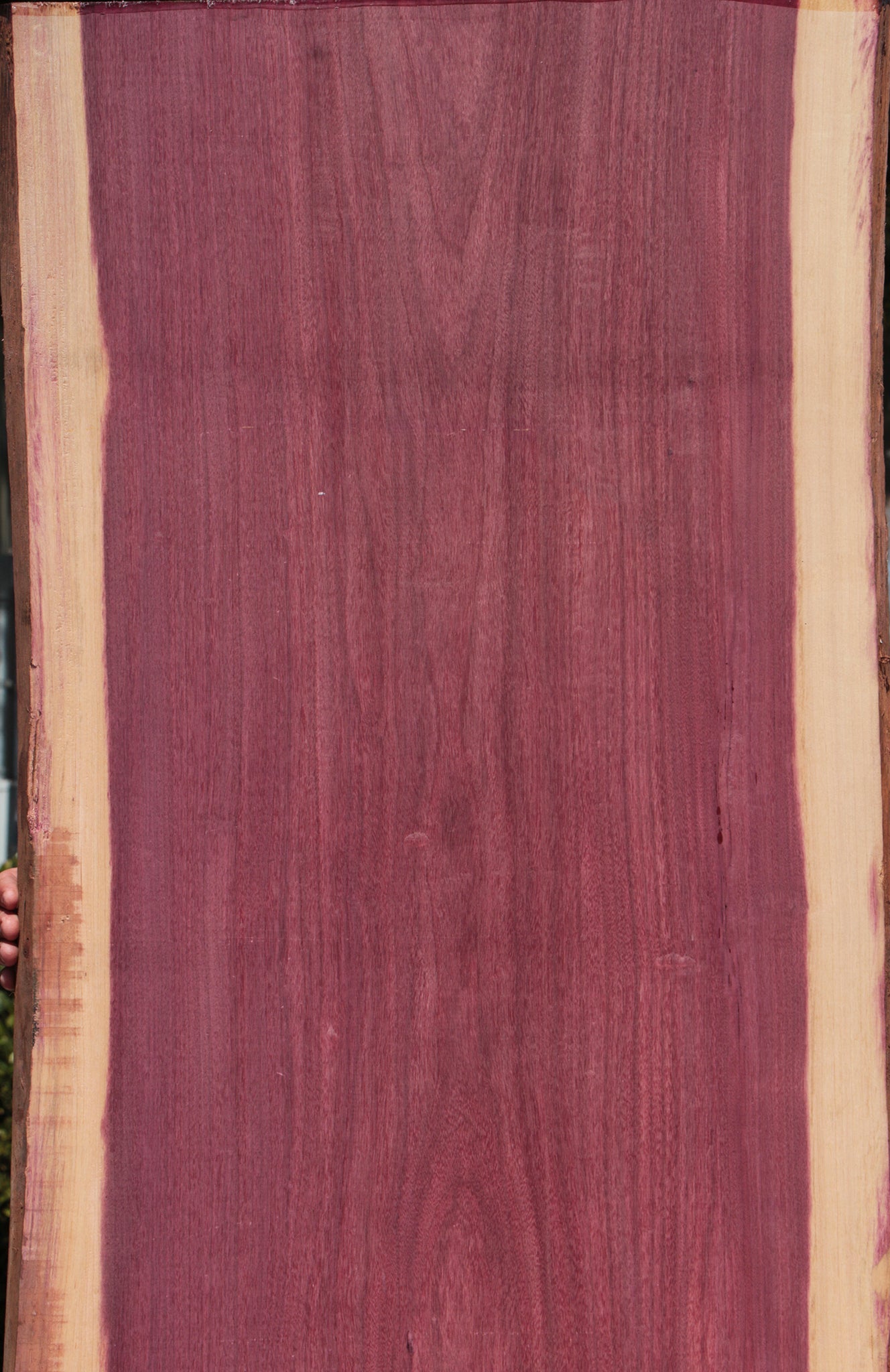 Figured Purpleheart Live Edge Lumber