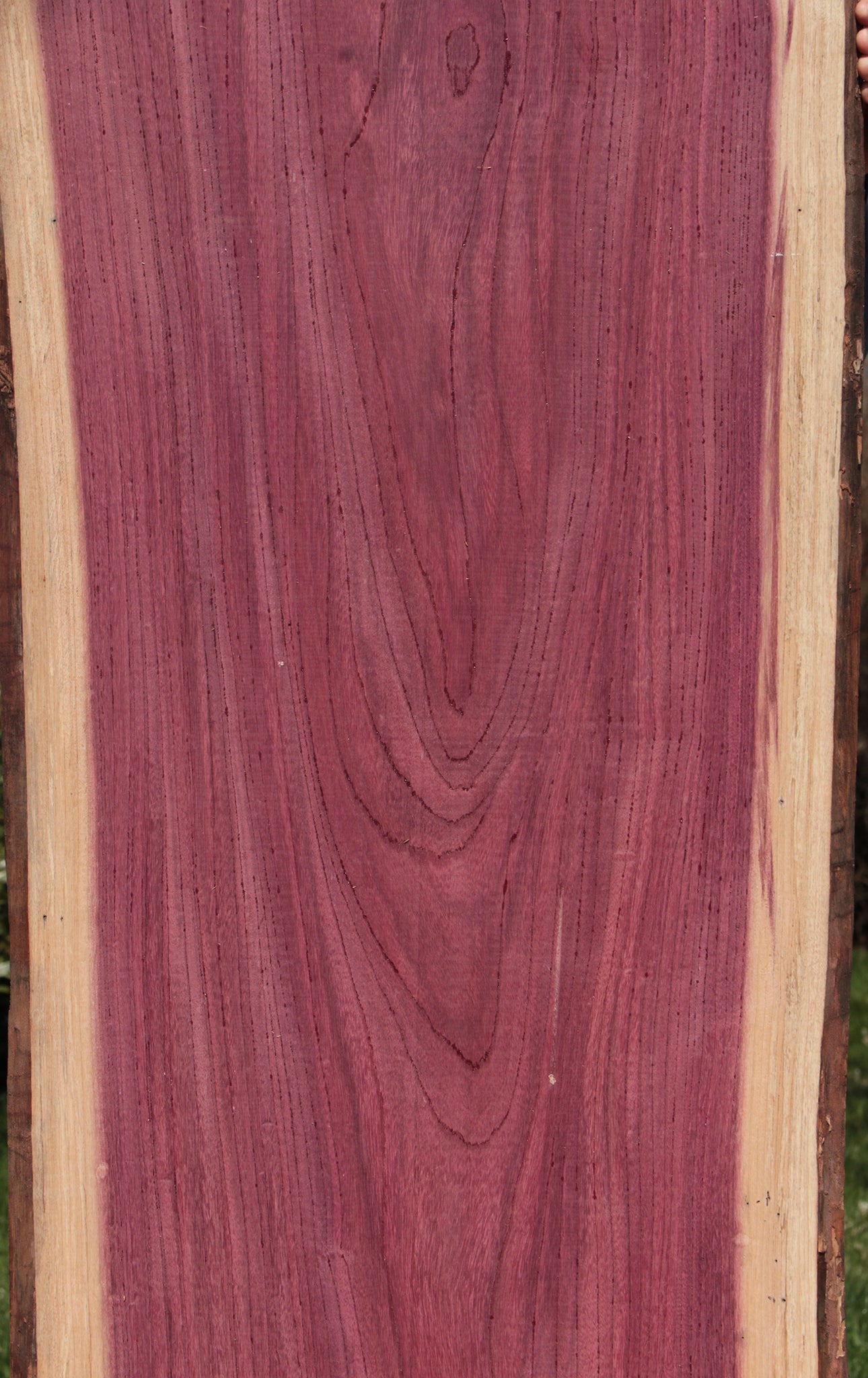 Figured Purpleheart Live Edge Lumber