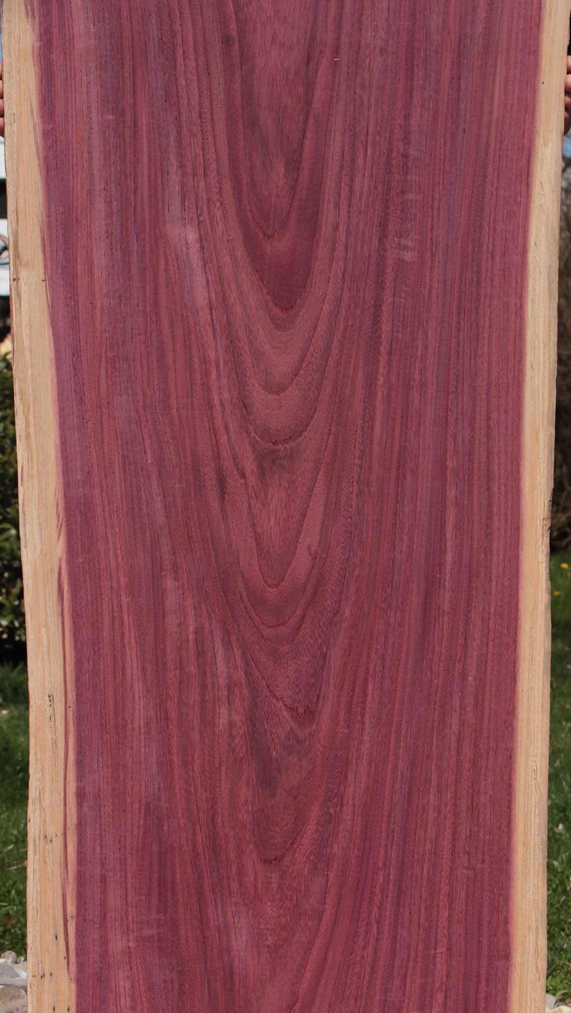 Figured Purpleheart Live Edge Lumber