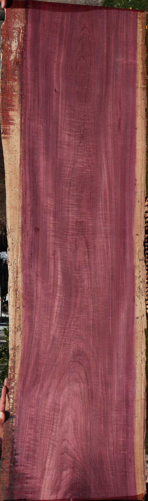 Figured Purpleheart Live Edge Lumber