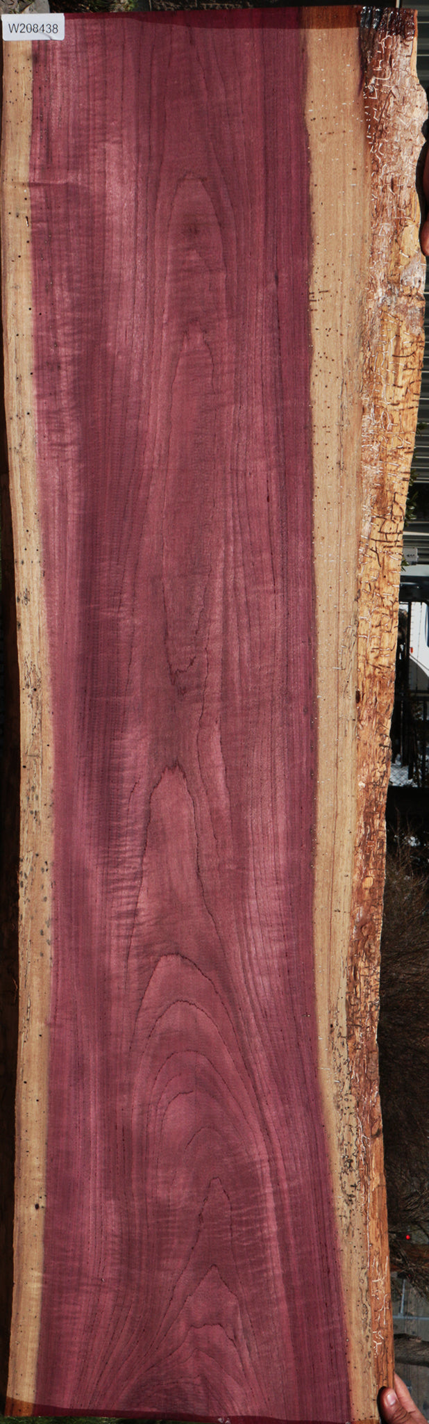 Figured Purpleheart Live Edge Lumber