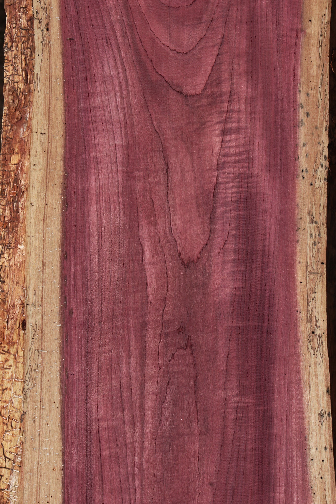 Figured Purpleheart Live Edge Lumber