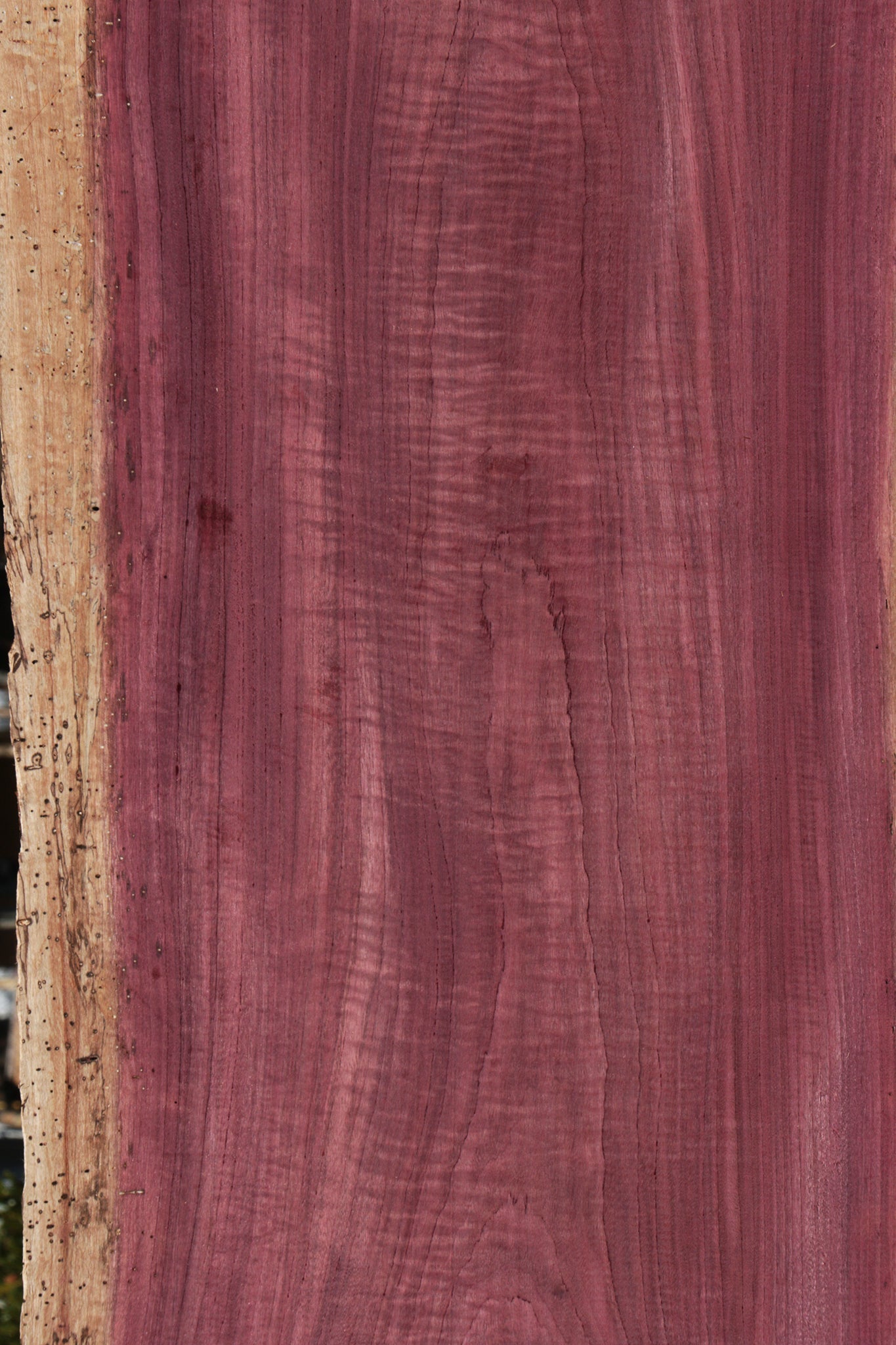 Figured Purpleheart Live Edge Lumber