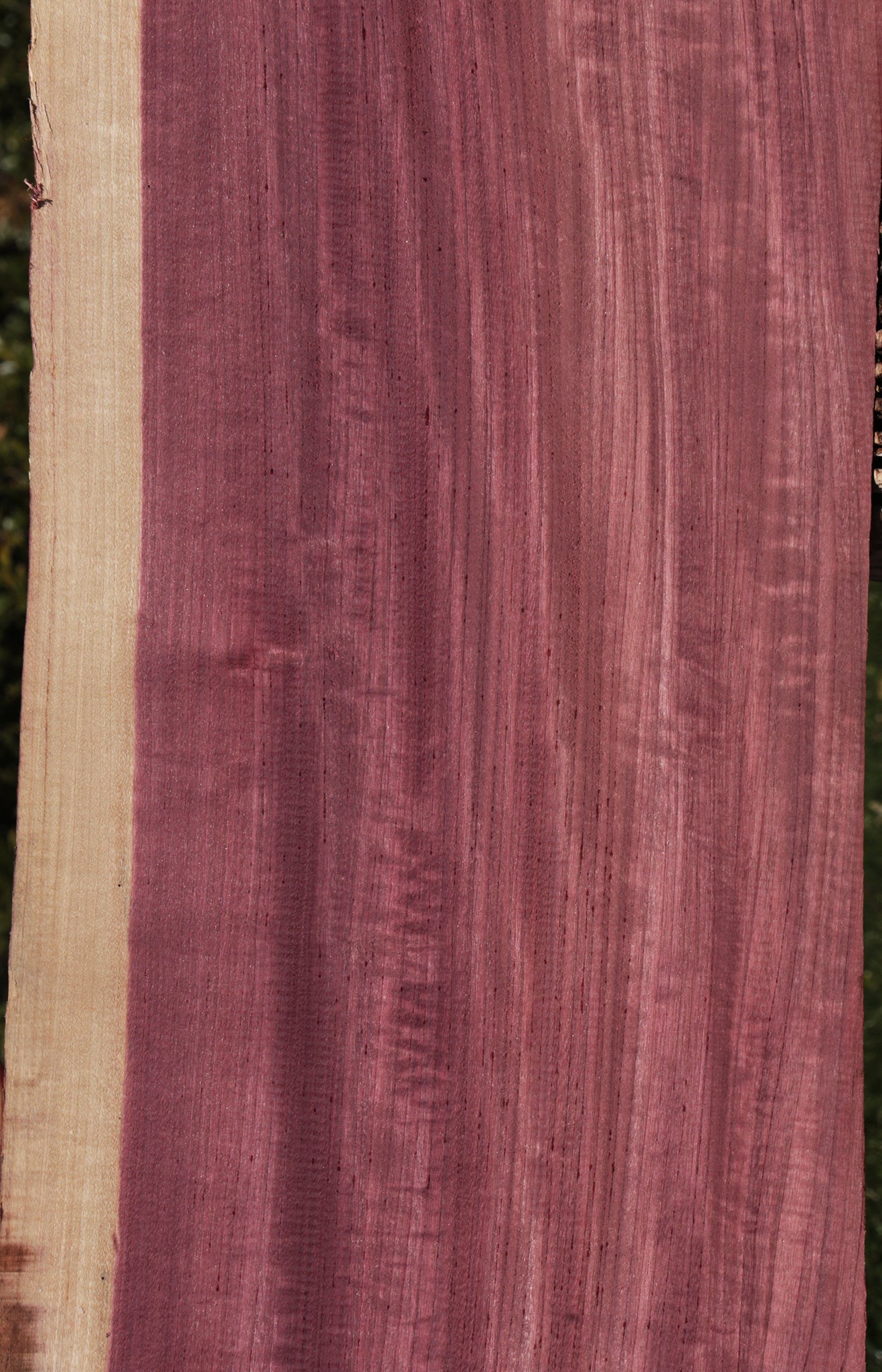 Figured Purpleheart Live Edge Lumber