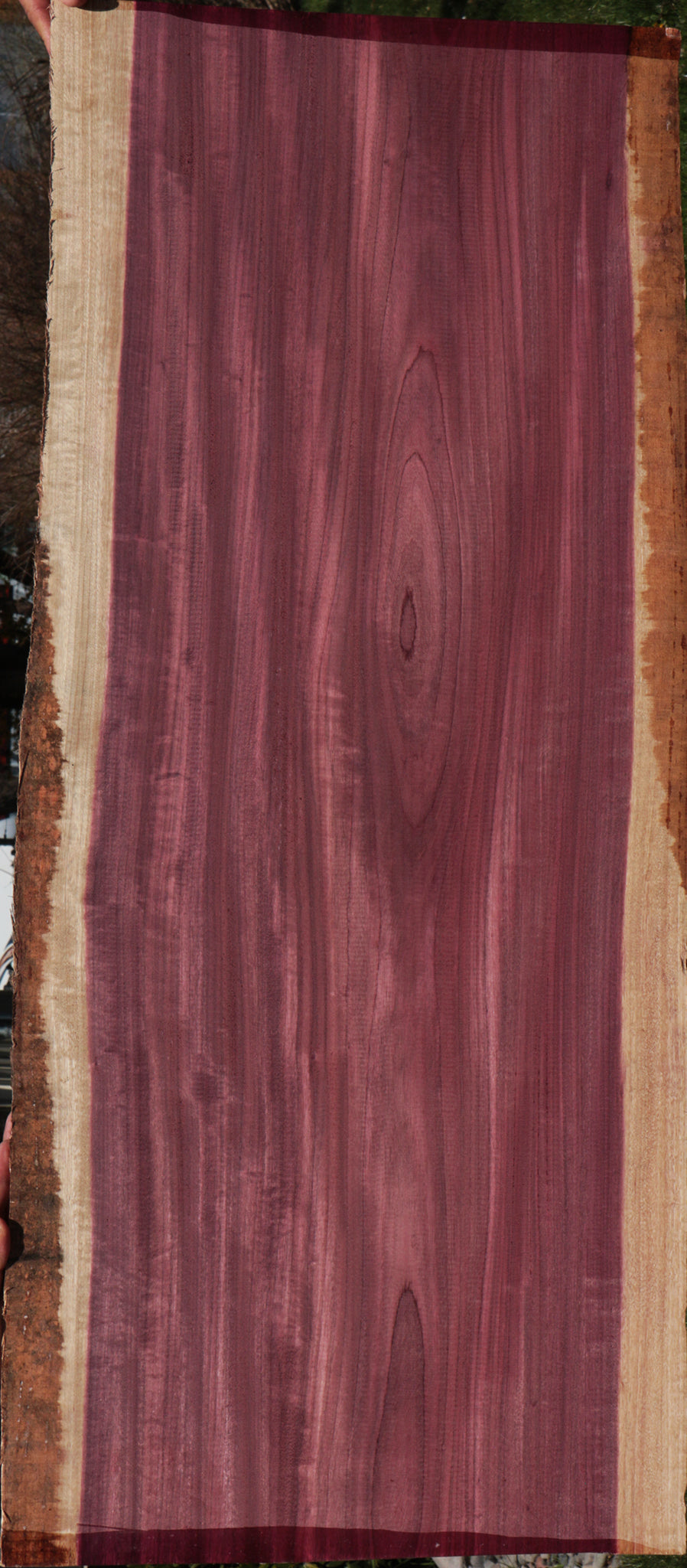 Figured Purpleheart Live Edge Lumber