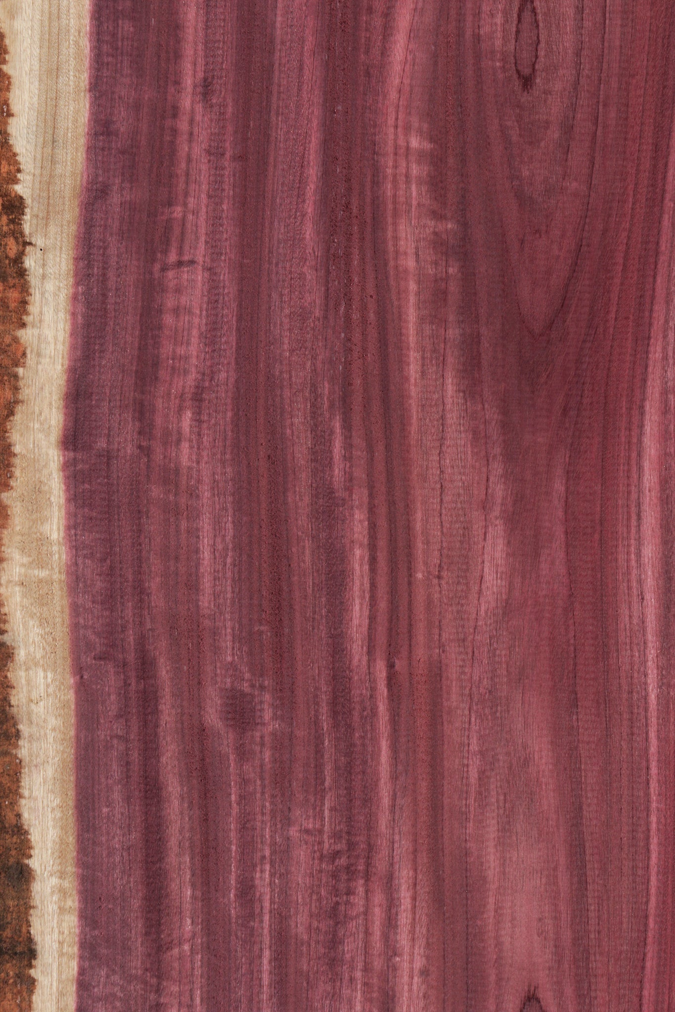 Figured Purpleheart Live Edge Lumber