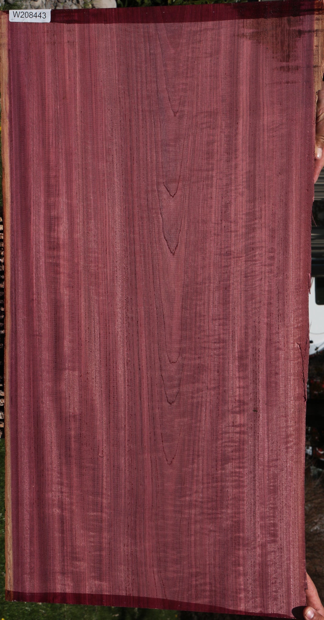 Figured Purpleheart Live Edge Lumber