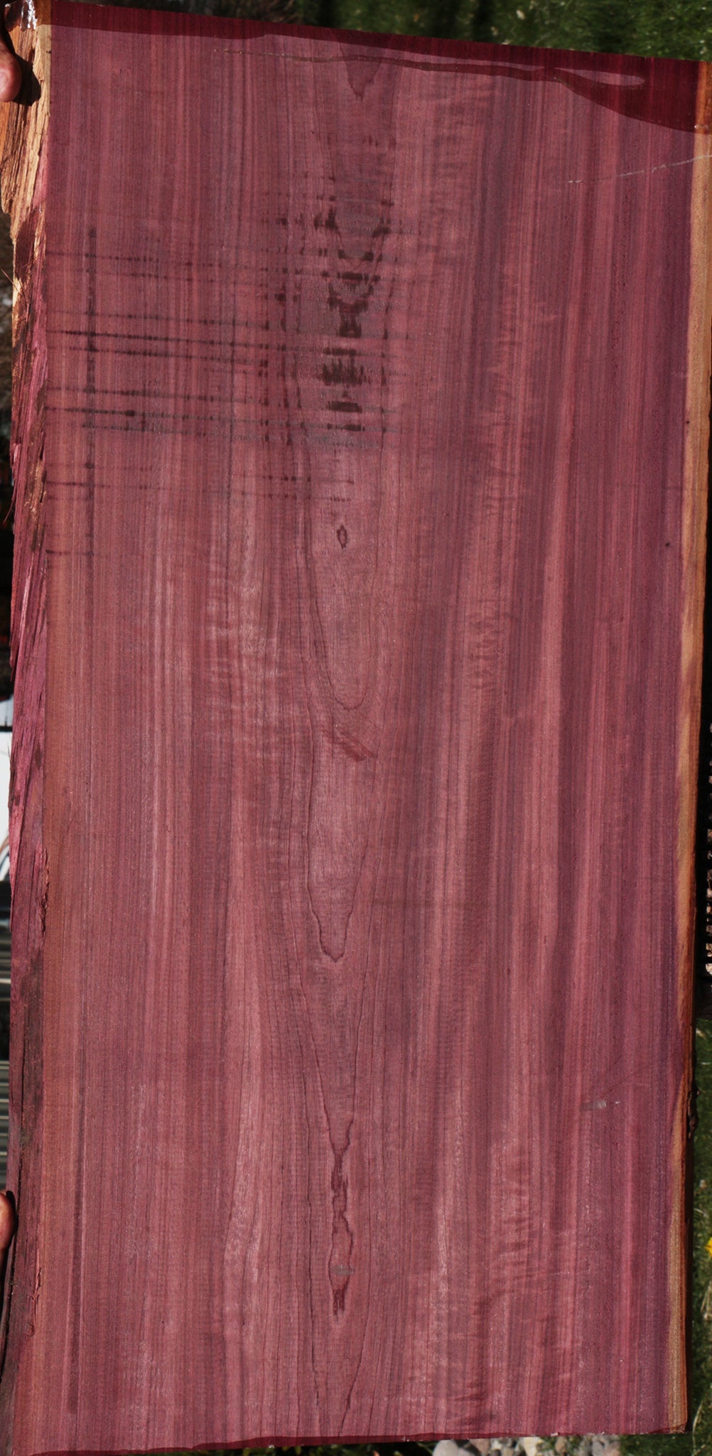 Figured Purpleheart Live Edge Lumber