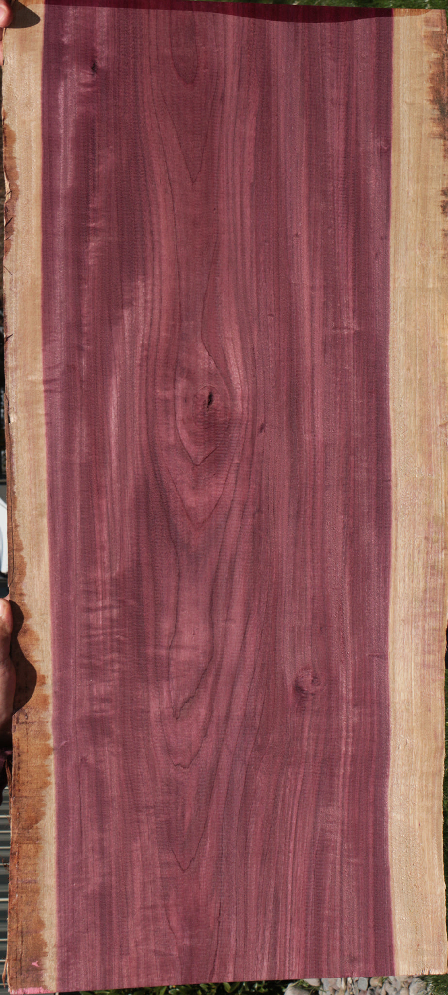 Figured Purpleheart Live Edge Lumber