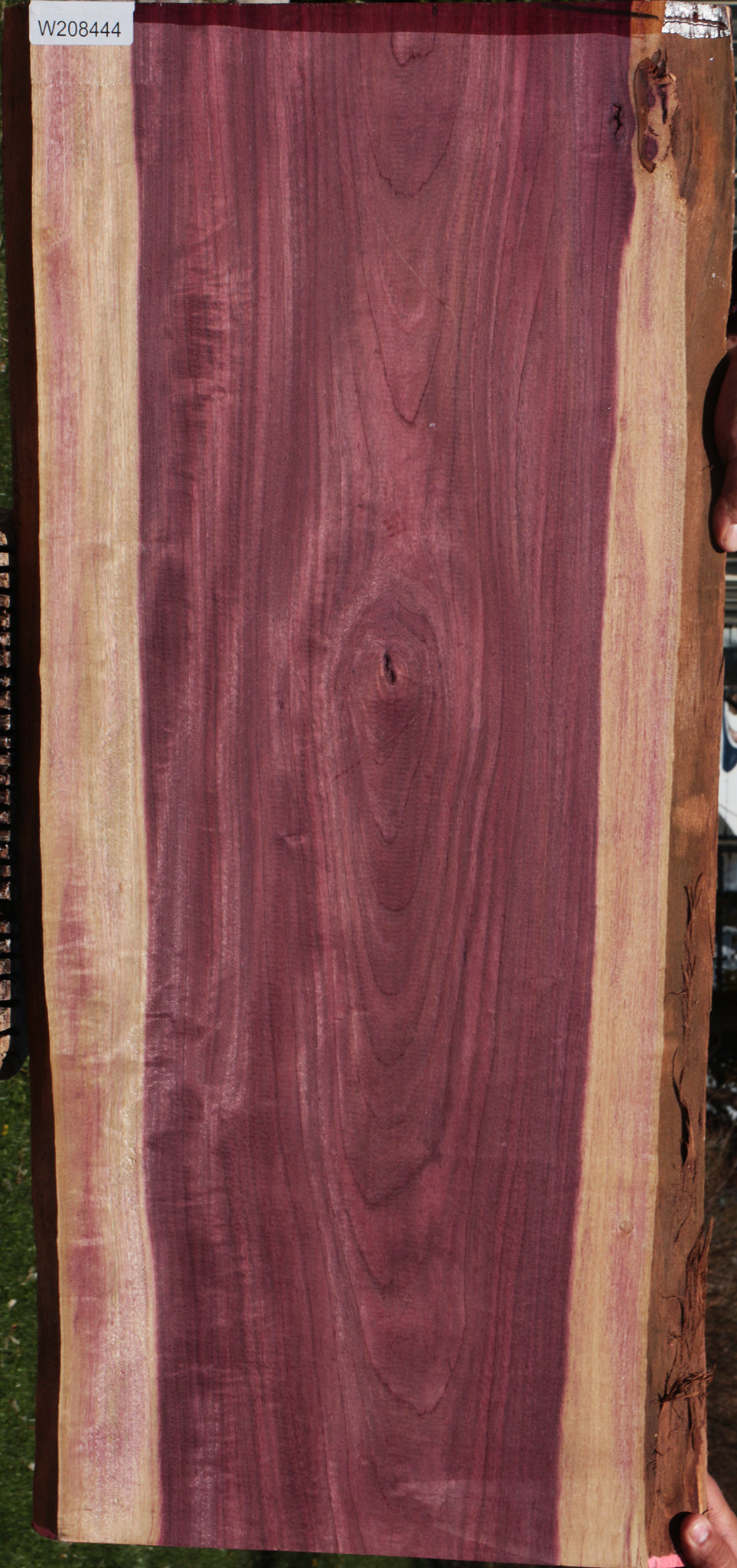 Figured Purpleheart Live Edge Lumber