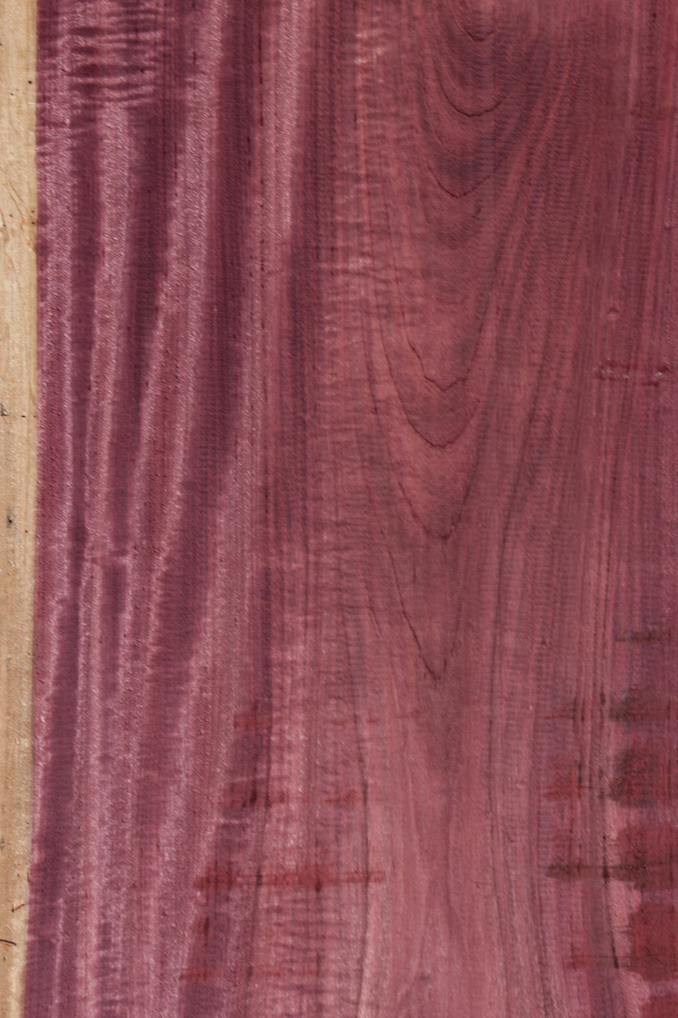 Figured Purpleheart Live Edge Lumber