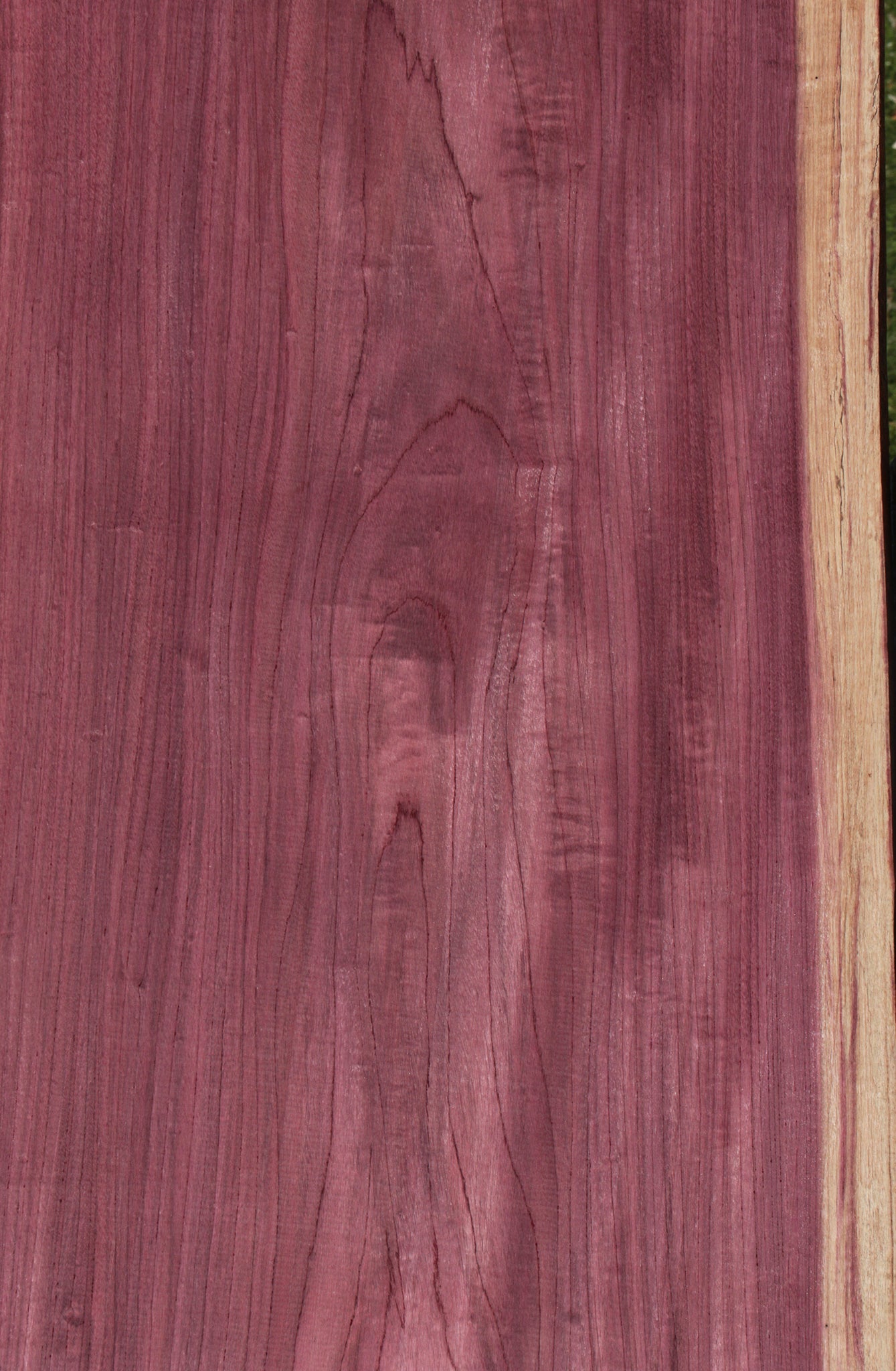 Figured Purpleheart Live Edge Lumber