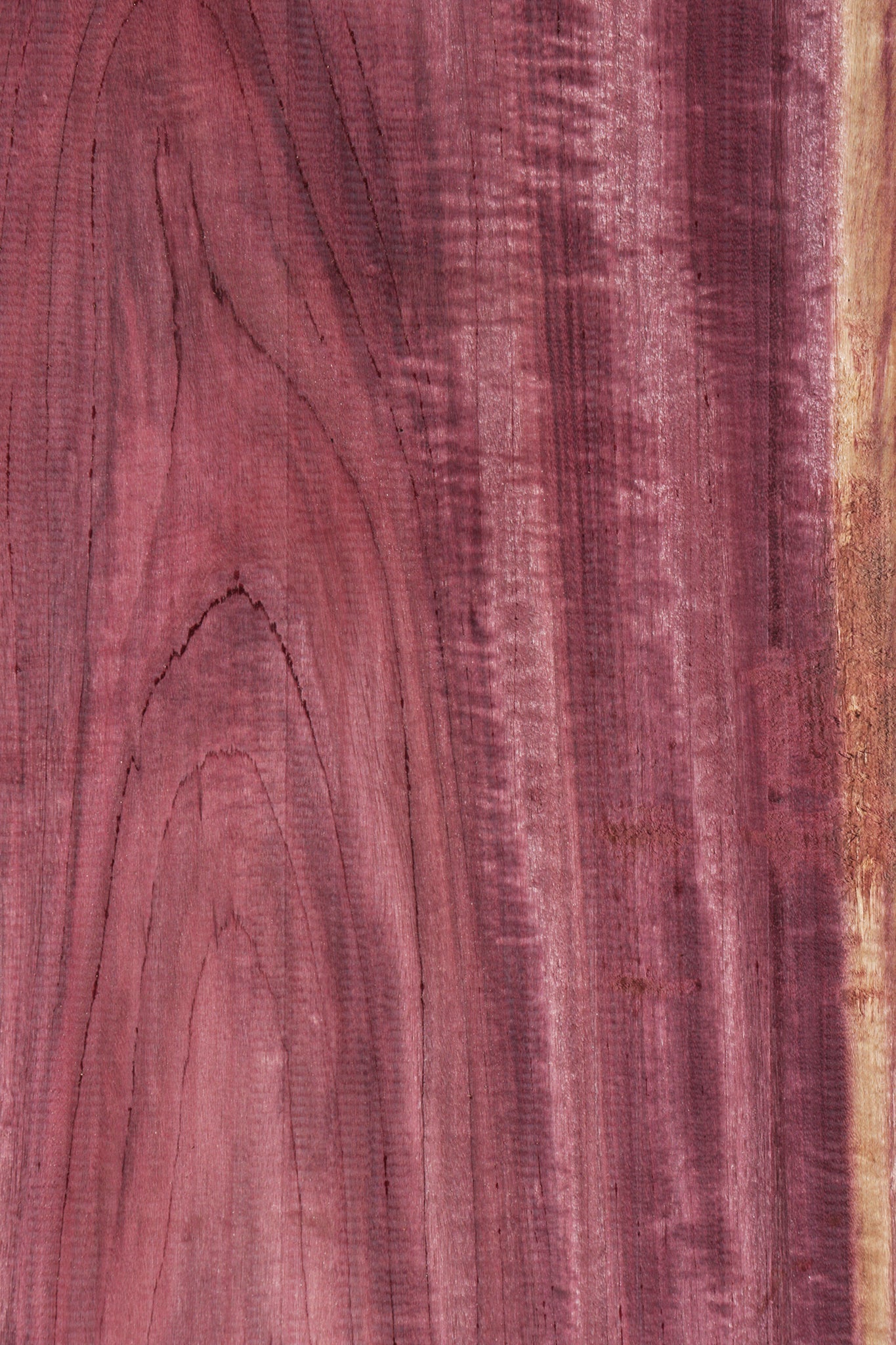 Figured Purpleheart Live Edge Lumber