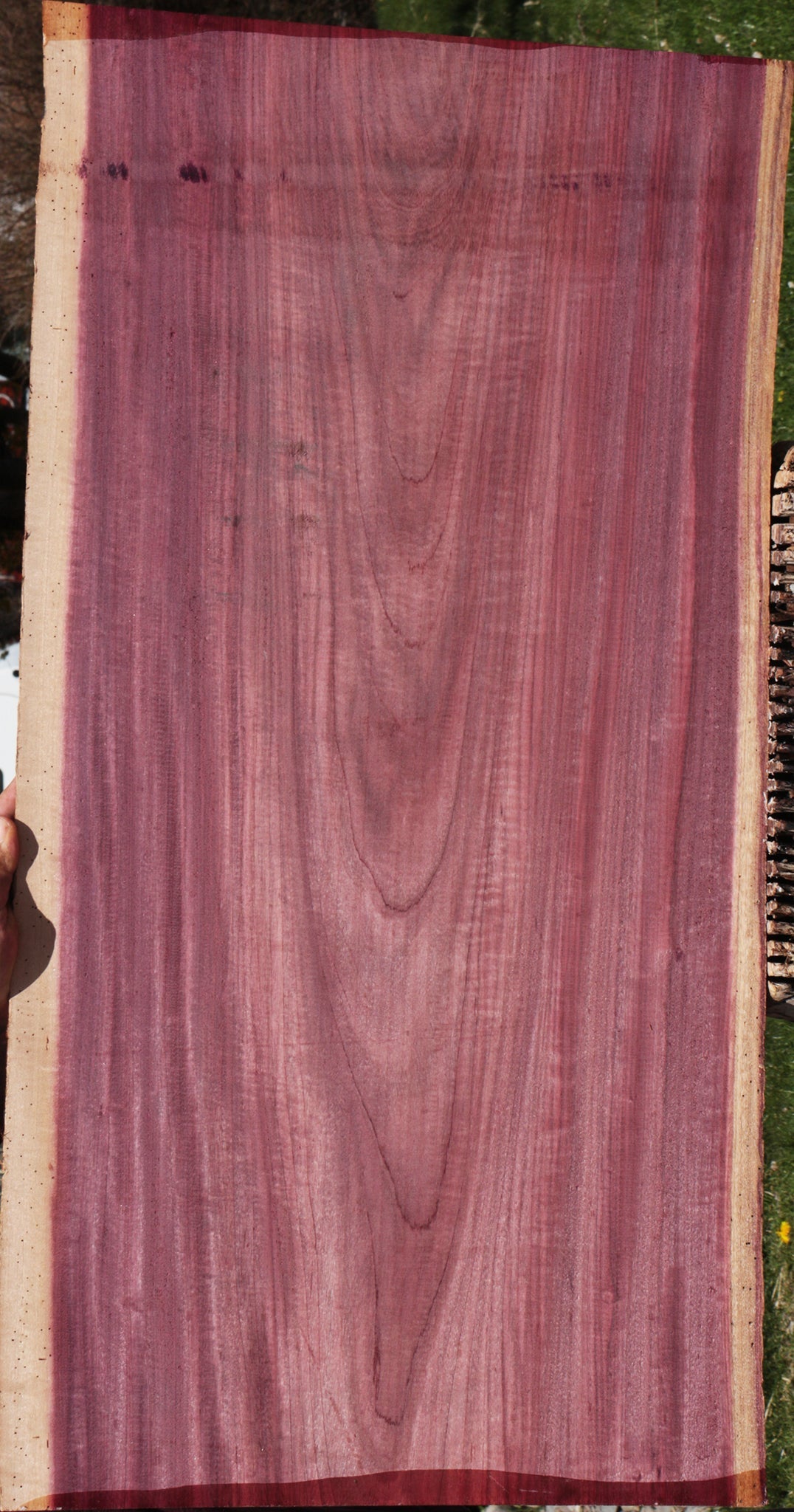 Figured Purpleheart Live Edge Lumber