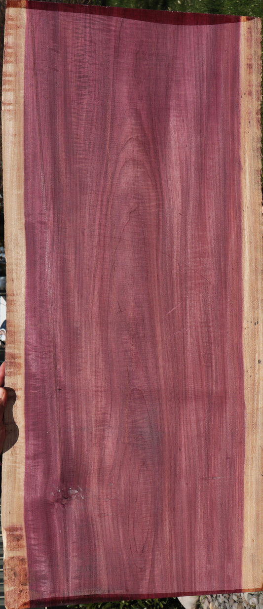 Figured Purpleheart Live Edge Lumber