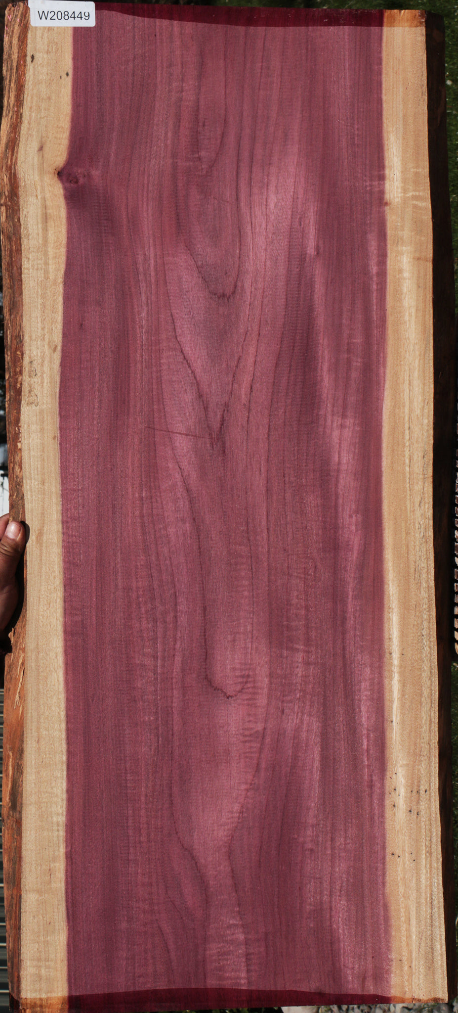 Figured Purpleheart Live Edge Lumber