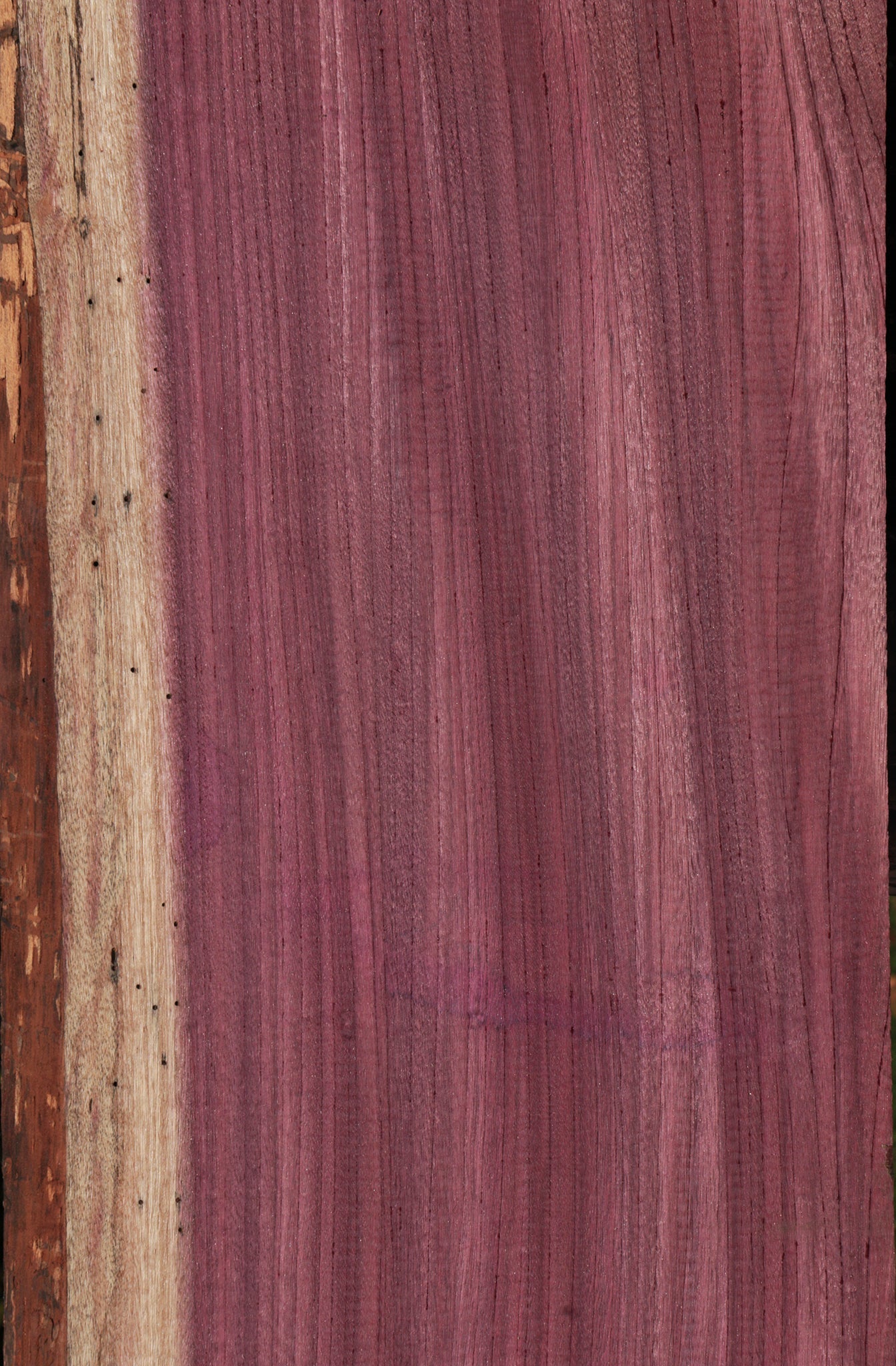 Figured Purpleheart Live Edge Lumber