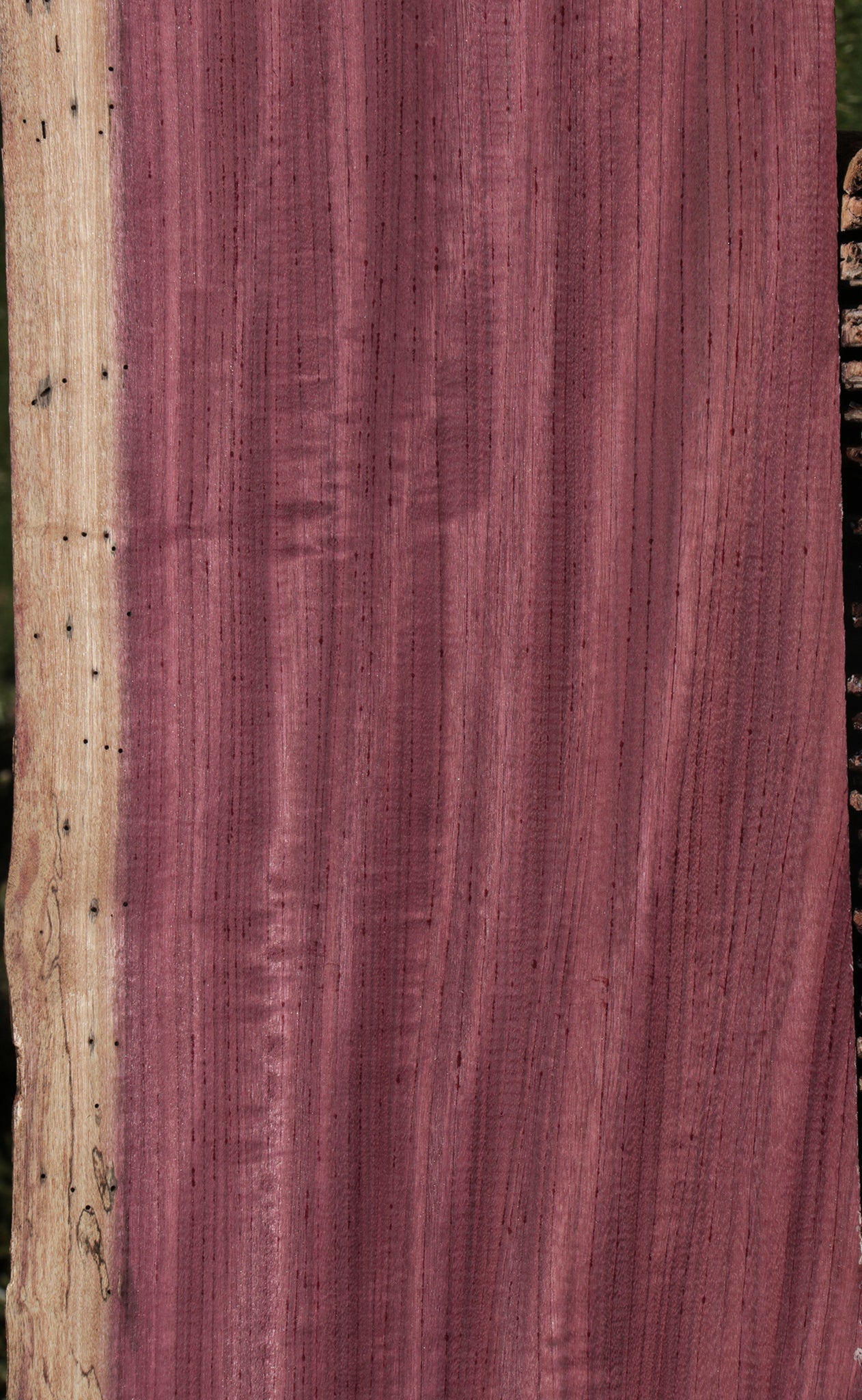 Figured Purpleheart Live Edge Lumber