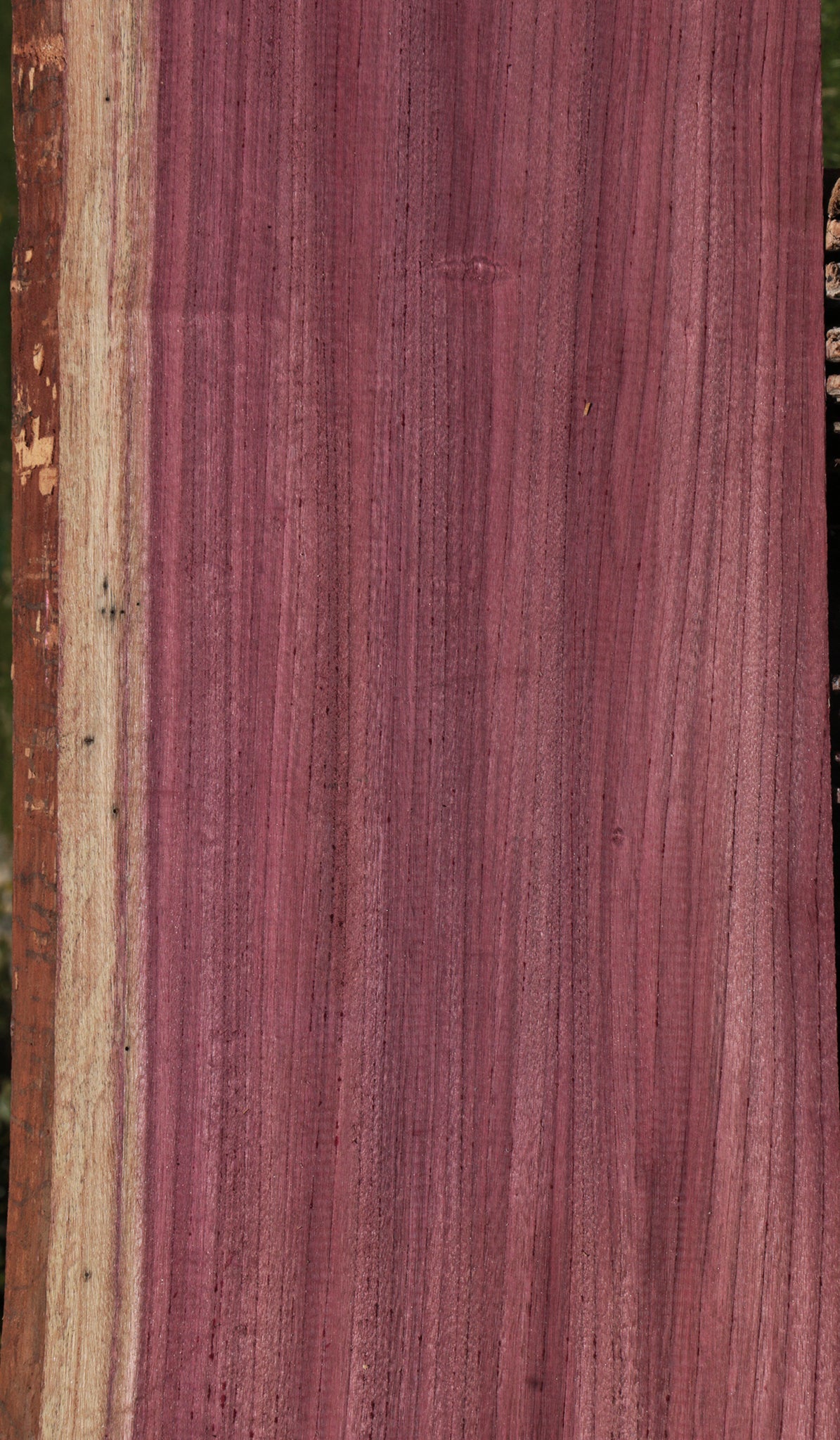 Figured Purpleheart Live Edge Lumber