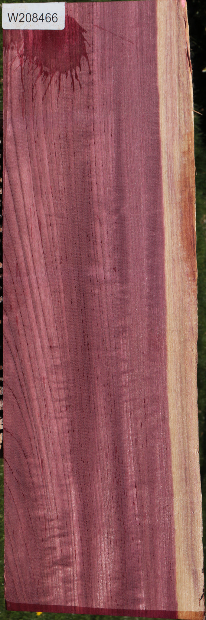 Figured Purpleheart Live Edge Lumber