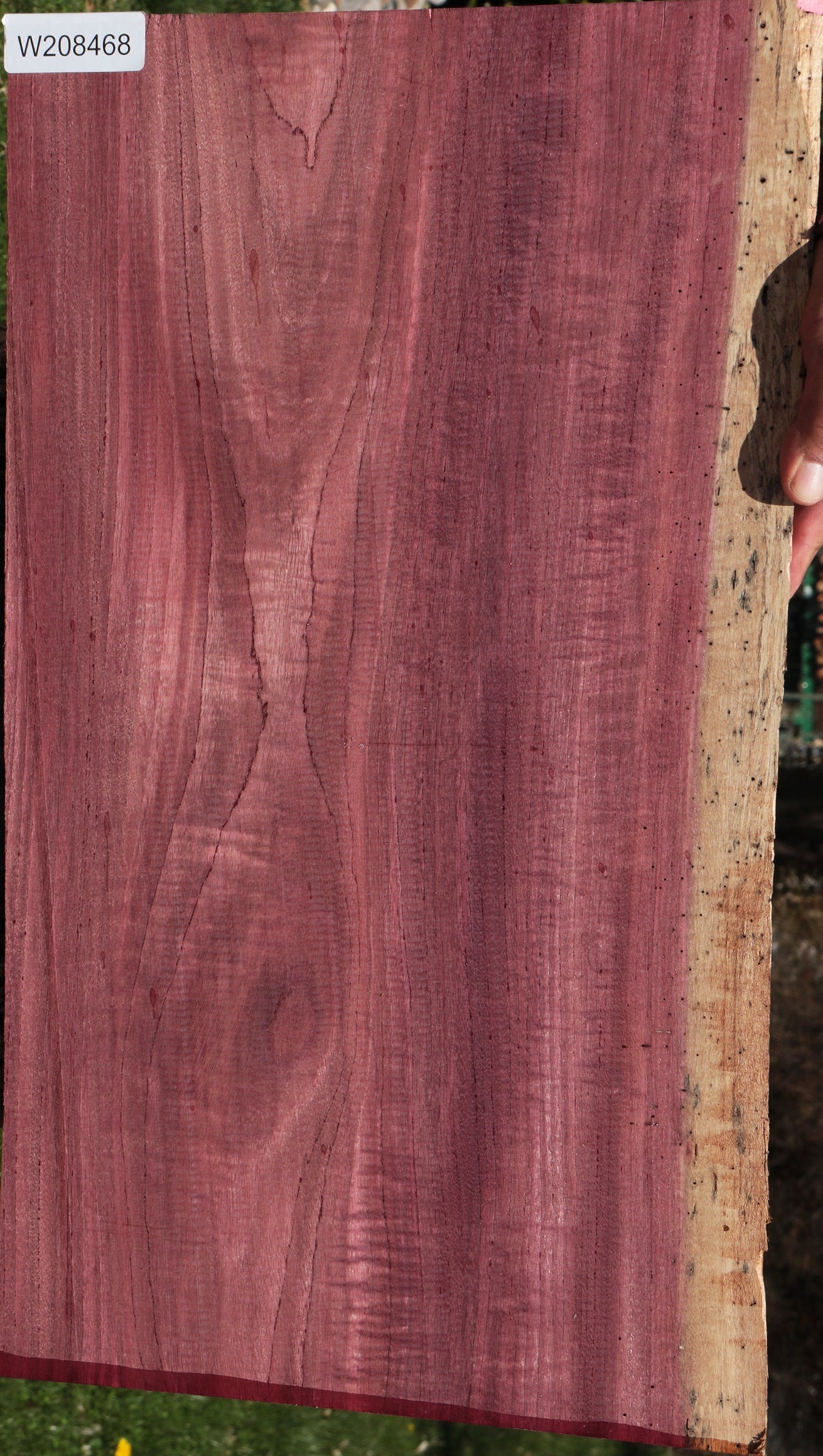 Figured Purpleheart Live Edge Lumber