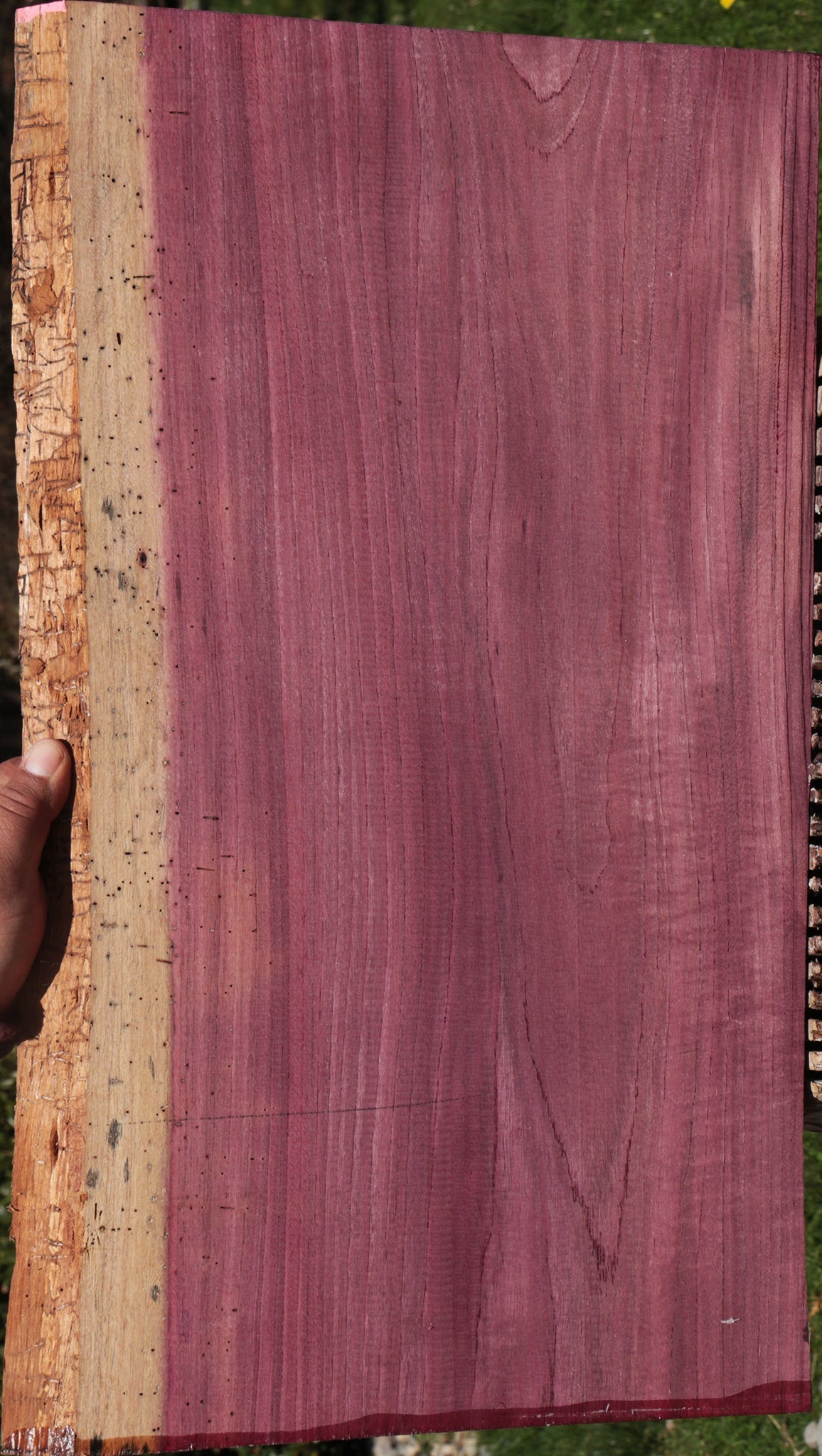 Figured Purpleheart Live Edge Lumber