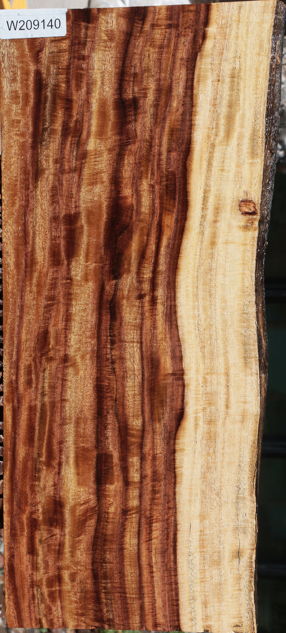 Extra Fancy East Indian Rosewood Live Edge Lumber