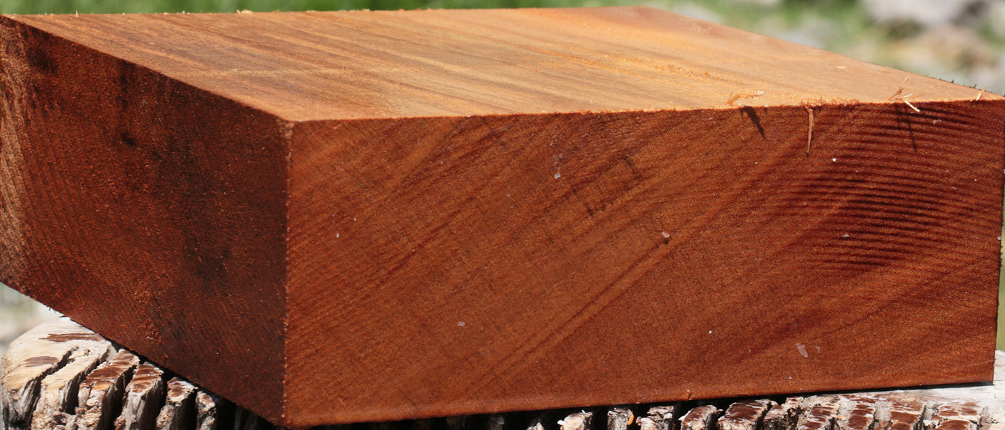 African Mahogany Live Edge Bowl Blank