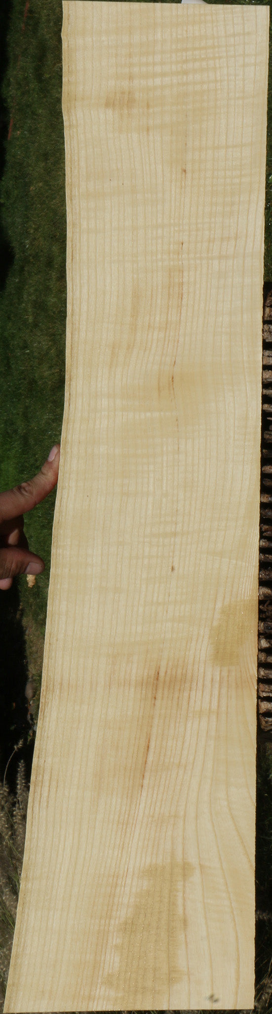 Extra Fancy Fiddleback French Ash Live Edge Lumber