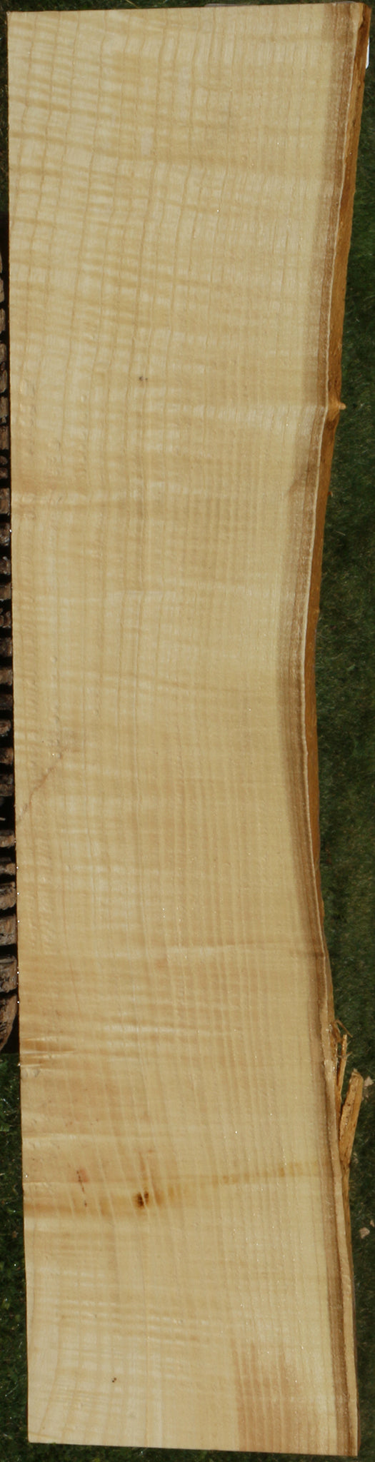 Extra Fancy Fiddleback French Ash Live Edge Lumber