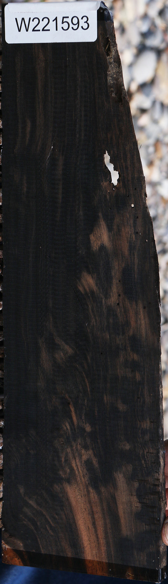 Figured Gabon Ebony Live Edge Lumber