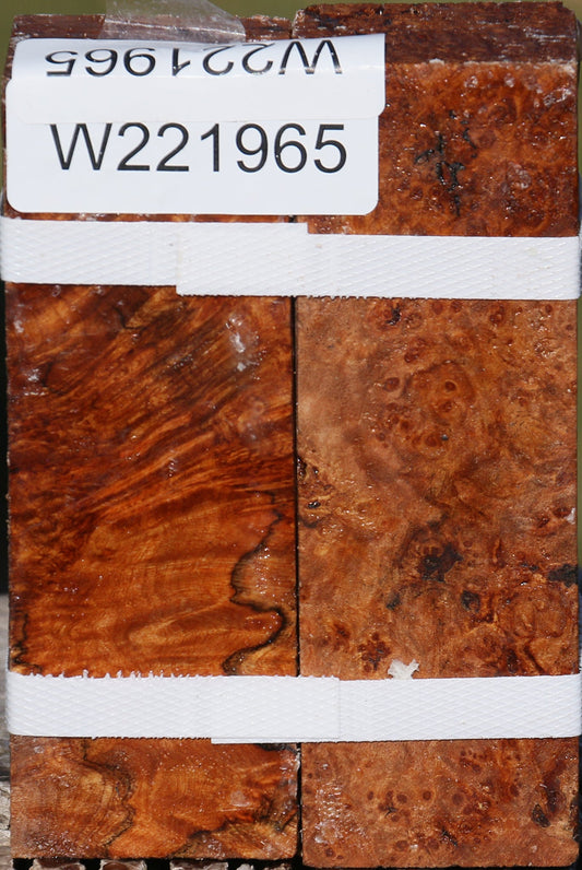 Maple Burl Turning Square 2 Pack