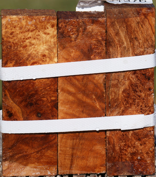 Maple Burl Turning Blank 3 Pack