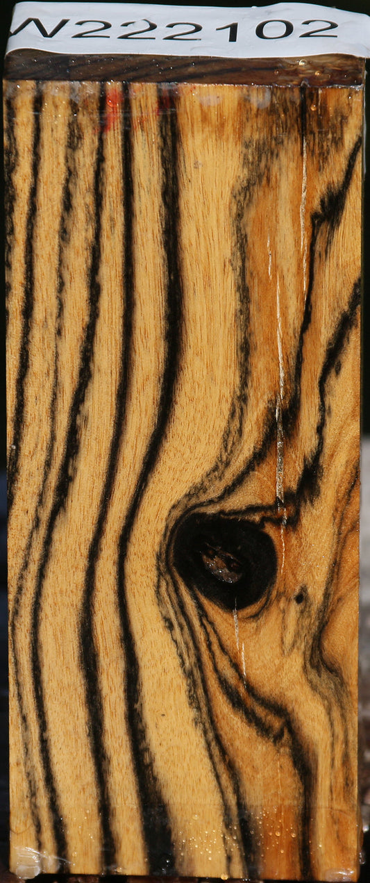 Black & White Ebony Turning Blank