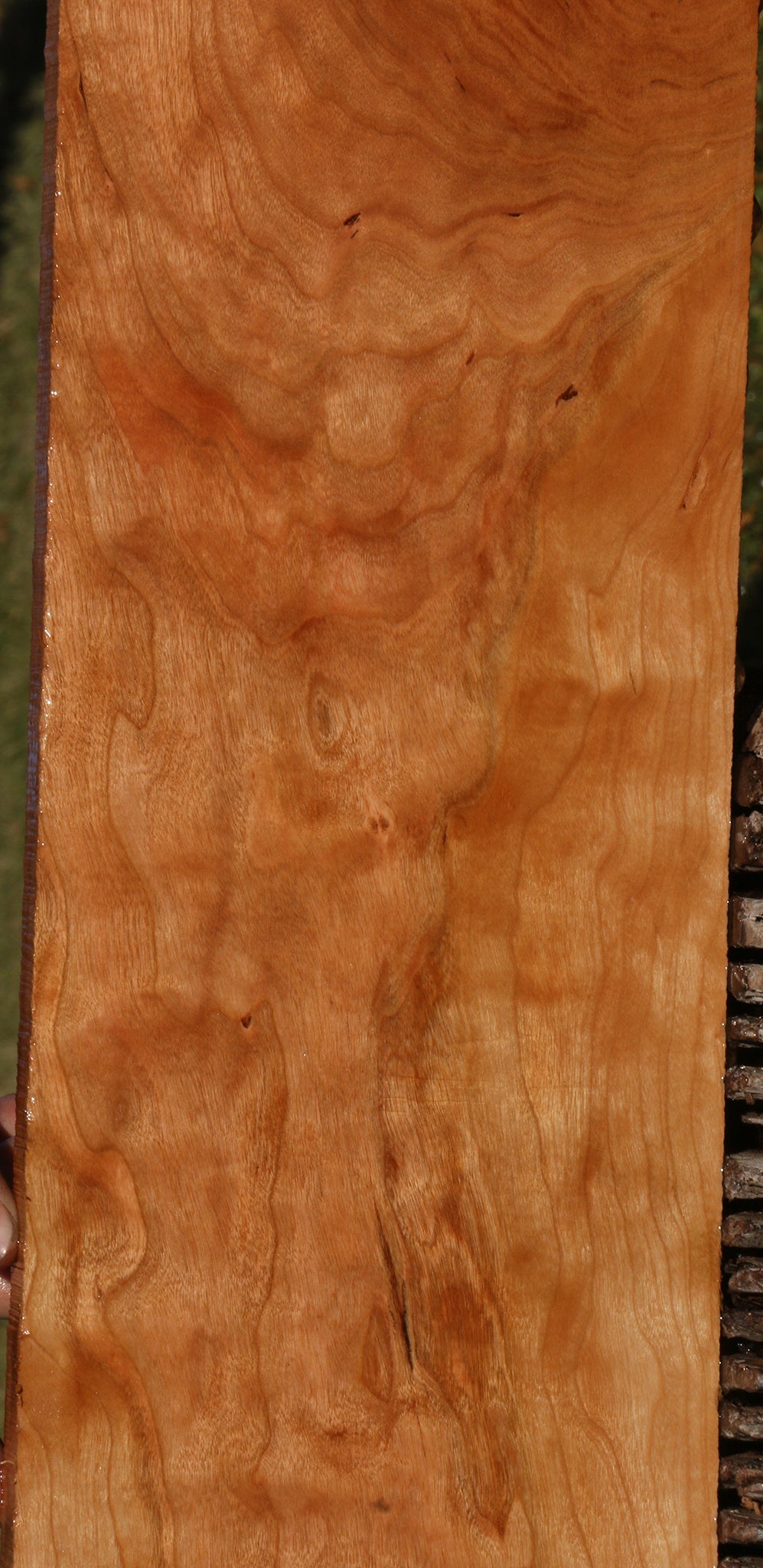 Extra Fancy Curly Cherry Lumber