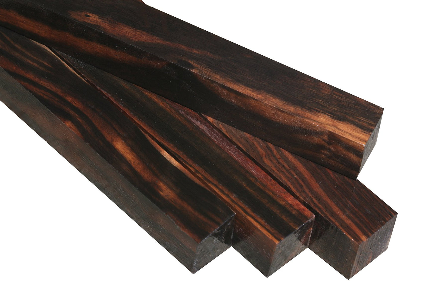 Striped Ceylon Ebony Turning Square (18" x 2" x 2")